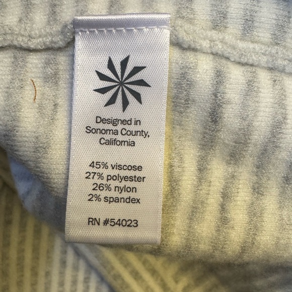 Athleta Gray Striped Dress - Picture 4 of 5